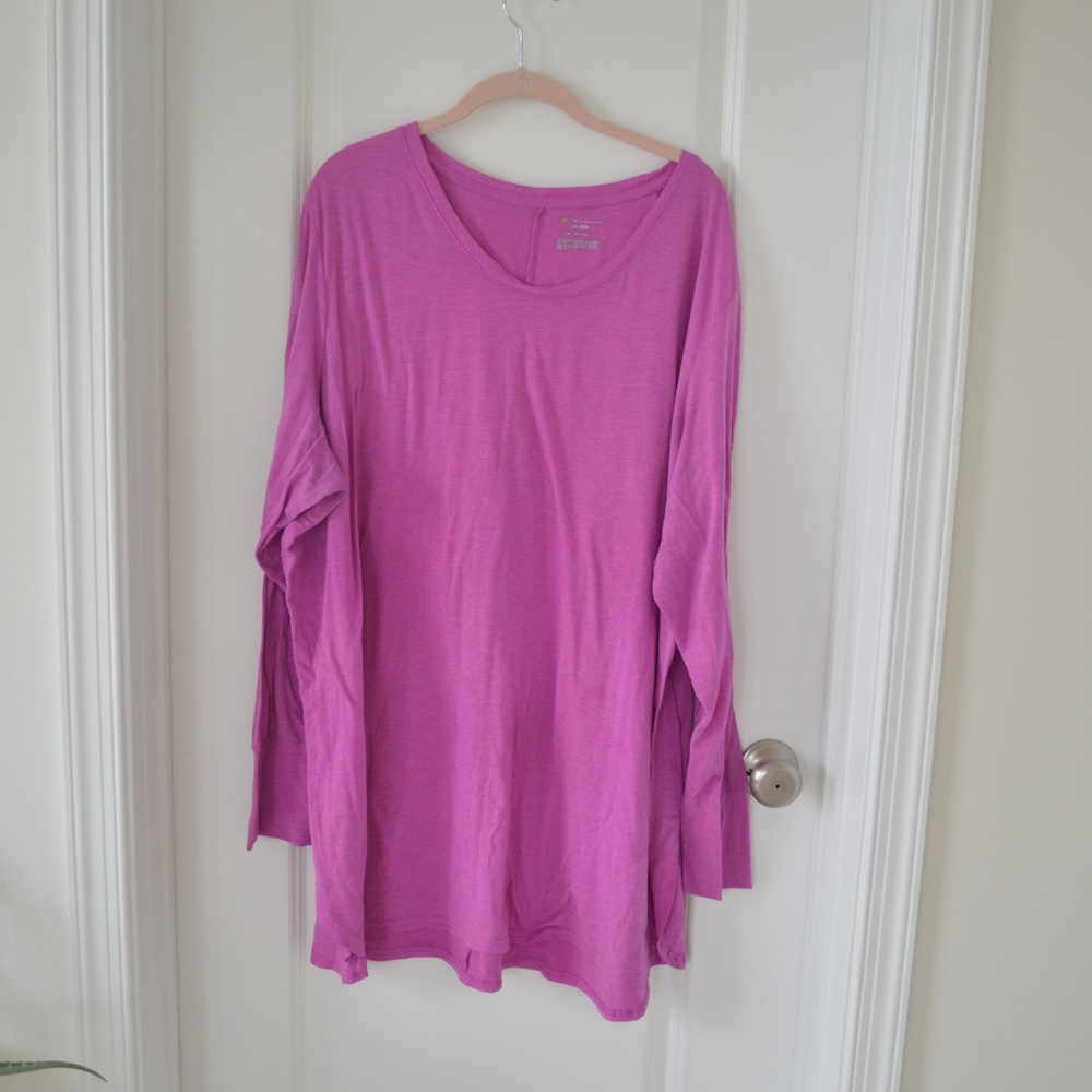 Tek Gear Bright Pink Long Sleeve T Shirt